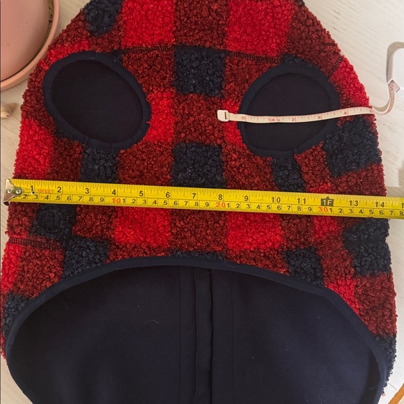 Vineyard Vines Red & Blue Checkered Buffalo Red Velvet Fleece pet vest XL fits M - Picture 4 of 8
